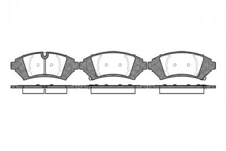 Комплект тормозных колодок, дисковый механизм WOKING P7413.12