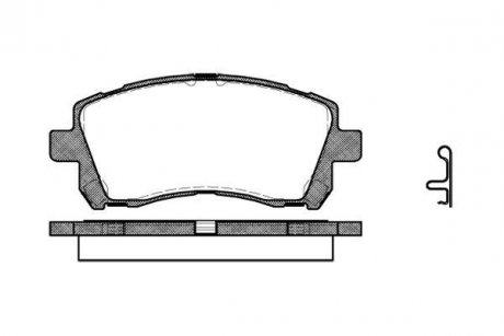 Колодки гальмові дискові передні Subaru Outback (bl, bp) 2.5 03-10 WOKING P7553.02
