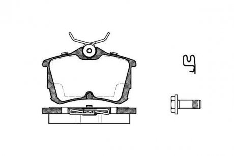 Колодки тормозные дисковые задние Honda Accord vii 2.0 03-12,Honda Accord vii 2.2 03-12 WOKING P7953.02