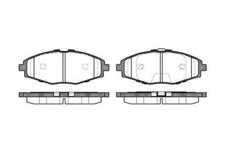 Тормозные колодки перед. Benni/Lanos/Matiz/Sens/Spark (97-21) WOKING P7963.00