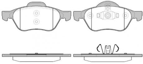 Тормозные колодки перед. Renault Megane/Scenic/Clio 02- (ATE) WOKING P8623.40