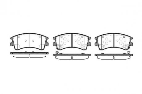 Гальмівні колодки перед. Mazda 6 02- WOKING P8703.02