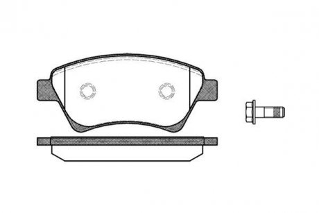 Колодки тормозные дисковые передние Renault Grand scenic ii 1.5 04-,Renault Grand scenic ii 1.6 04- WOKING P8763.00