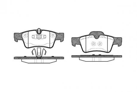 Тормозные колодки задние. W251/W164/W463/W164/W209 05-14 WOKING P8913.10