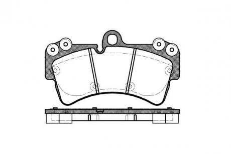 Колодки тормозные дисковые передние Audi Q7 3.0 06-15,Audi Q7 3.6 06-15,Audi Q7 4.2 06-15 WOKING P8953.00