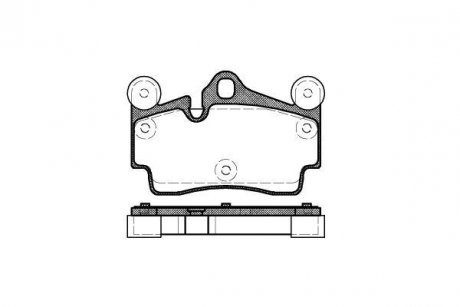 Колодки тормозные дисковые задние Audi Q7 3.0 06-15,Audi Q7 3.6 06-15,Audi Q7 4.2 06-15 WOKING P8963.00