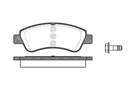 Колодки тормозные дисковые передние Citroen C4 cactus 1.2 14-,Citroen C4 cactus 1.6 14- WOKING P9403.20