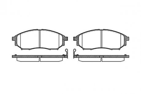 Колодки тормозные дисковые передние Infiniti Ex 2.5 07-,Infiniti Ex 3.0 07- WOKING P9523.14