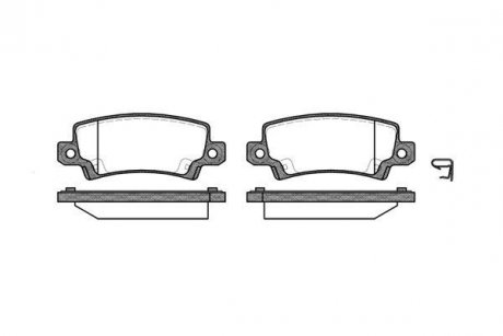 Гальмівні колодки зад. Toyota Corolla 00-07 (TRW) (37,9x95,7x16,3) WOKING P9743.02