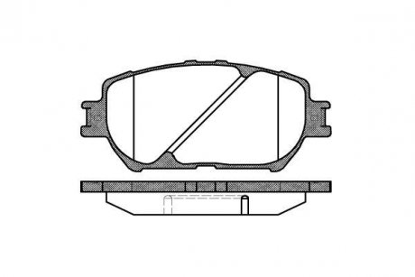 Тормозные колодки перед. Toyota Camry 96-06 (akebono) WOKING P9843.00