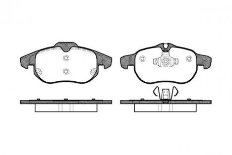 Тормозные колодки перед. Vectra C 02- WOKING P9883.00