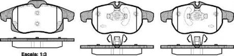 Тормозные колодки перед. ASTRA/SIGNUM/VECTRA/SAAB 9-3 1.8-3.2 03-10 WOKING P9883.40