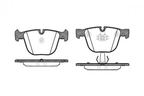 Колодки гальмові дискові задні Bmw 1 3.0 07-13,Bmw 3 4.0 05-11,Bmw 3 4.0 05-13 WOKING P9923.00