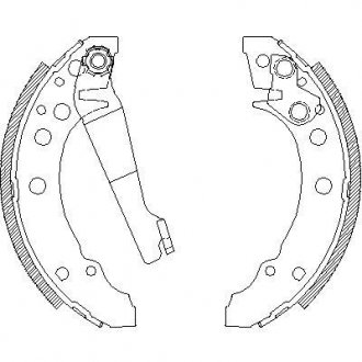 Тормозные колодки зад. Golf I/II/Passat/Polo/Audi 80 >01 (ATE) WOKING Z4045.00 (фото 1)