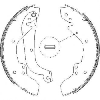 Колодки тормозные барабанные WOKING Z405601