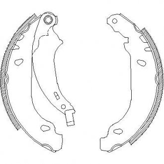 Тормозные колодки зад. Peugeot 206 98- (Bosch) WOKING Z4076.00