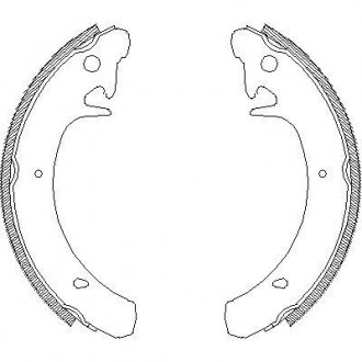 Гальмівні колодки задн. Kalina/Priora/Samara/Slavuta (76-18) WOKING Z4129.00