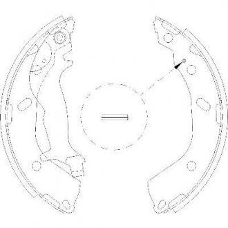 Колодки тормозные барабанные задние Hyundai Getz 1.1 02-10,Hyundai Getz 1.3 02-10 WOKING Z4193.00