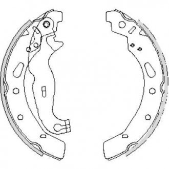 Гальмівні колодки зад. Ford Fiesta VI 08- (TRW) WOKING Z4242.00