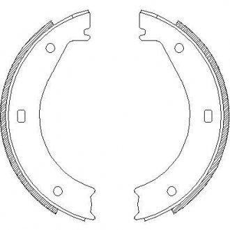 Колодки ручного тормоза BMW 5(E28,E34) 81-97/6(E24) 77-89/ 7(E38) 94-01 (ATE) WOKING Z4404.00