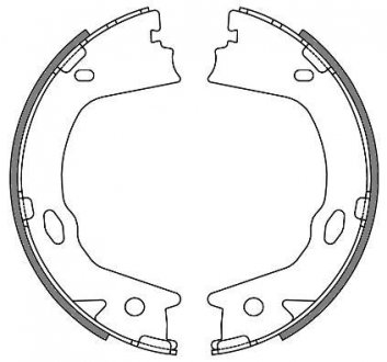 Колодки тормозные барабанные задние Hyundai Grandeur 2.2 03-,Hyundai Grandeur 3.3 03- WOKING Z4657.00