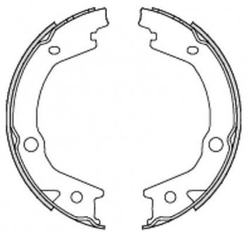 Гальмівні колодки ручного гальма WOKING Z4697.00