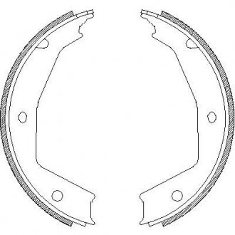Колодки тормозные барабанные WOKING Z470500 (фото 1)