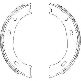 Колодки ручного тормоза Sprinter 208-316/LT 35 96-06 (Bosch) WOKING Z4710.01