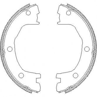 Колодки тормозные барабанные WOKING Z471200