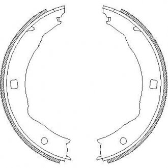 Колодки тормозные барабанные WOKING Z471700