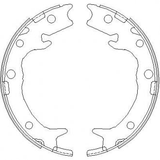 Колодки гальмівні задні барабанні Honda Accord vii 2.0 03-12,Honda Accord vii 2.2 03-12 WOKING Z4737.00