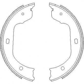 Гальмівні колодки задн. X F86/X F16/X F85/X F15/F07/F02/F01/X E72/X E71/X E70/F04/E63/X E83/E61 98- WOKING Z4740.00
