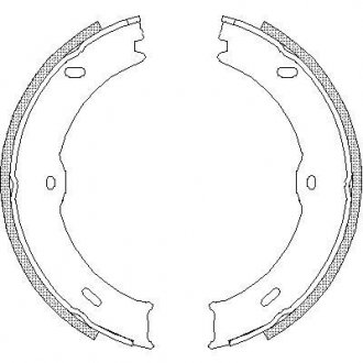 Колодки тормозные барабанные задние Mercedes-benz Sprinter 35-t 1.8 06-,Mercedes-benz Sprinter 35-t 2.1 06- WOKING Z4746.00