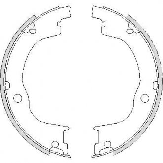 Колодки стояночного тормоза (Remsa) Chevrolet Captiva Antara WOKING Z4749.00 (фото 1)