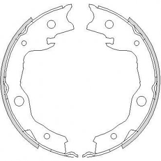 Гальмівні колодки задн. Leaf/Tiida/Pulsar/Sentra/Juke/Cube/Qashqai/XTrail/RAV 4/Koleos 07- WOKING Z4752.00