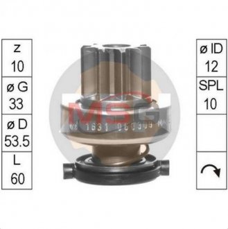 Бендикс стартера ZEN ZN1631