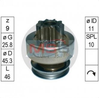 Бендікс стартера ZEN ZN1641