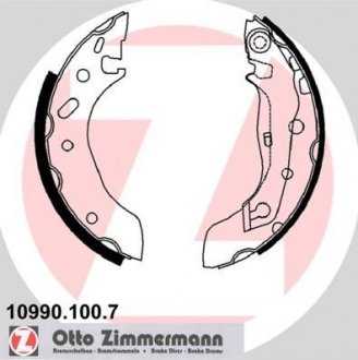 Тормозные колодки.) ZIMMERMANN 109901007