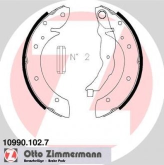 Комплект тормозных колодок 10990.102.7 ZIMMERMANN 109901027