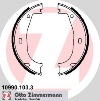 Комплект тормозных колодок, стояночная тормозная система 10990.103.3 ZIMMERMANN 109901033