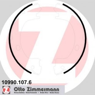 Тормозные колодки ручного тормоза ZIMMERMANN 109901076
