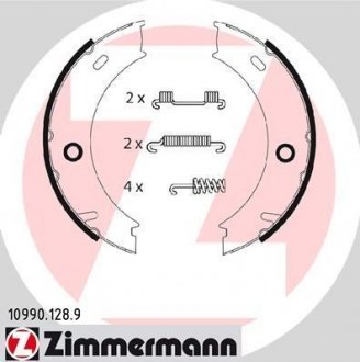 Комплект тормозных колодок, стояночная тормозная система ZIMMERMANN 10990.128.9 (фото 1)