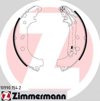 Комплект тормозных колодок ZIMMERMANN 10990.154.2