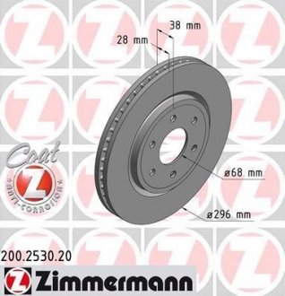Тормозные диски ZIMMERMANN 200253020