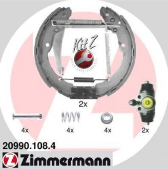 Гальмівні колодки (набір) ZIMMERMANN 209901084