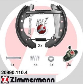 Гальмівні колодки (набір) ZIMMERMANN 209901104