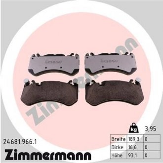 Колодки гальмівні дискові ZIMMERMANN 24681.966.1