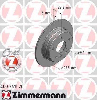 Тормозной диск ZIMMERMANN 400361120 (фото 1)