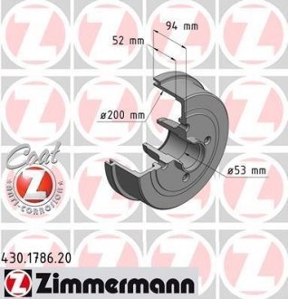 Тормозной барабан ZIMMERMANN 430178620