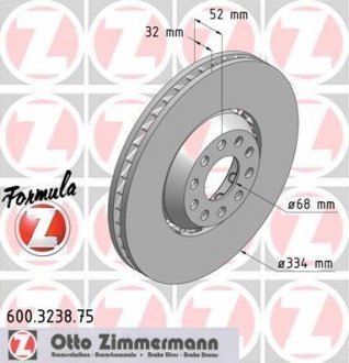 Тормозной диск ZIMMERMANN 600323875 (фото 1)